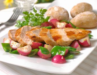 Kyllingfilet med grønn salat