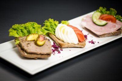 Gresskarbrix med skinke