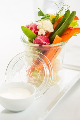 Grønnsaker med dipp